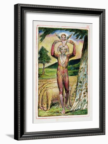 Frontispiece to Songs of Experience: Plate 28 from Songs of Innocence and of Experience C.1815-26-William Blake-Framed Giclee Print