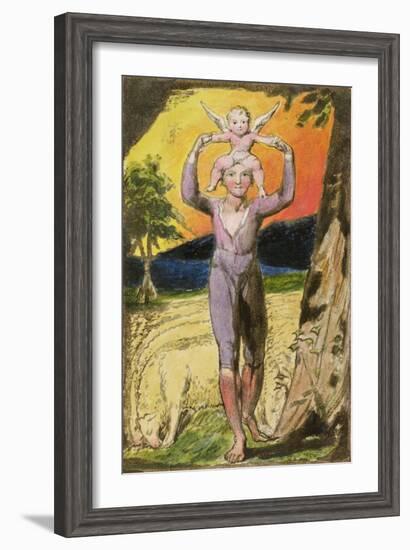 Frontispiece to Songs of Experience: Plate 29 from Songs of Innocence and of Experience, C.1802-08-William Blake-Framed Giclee Print