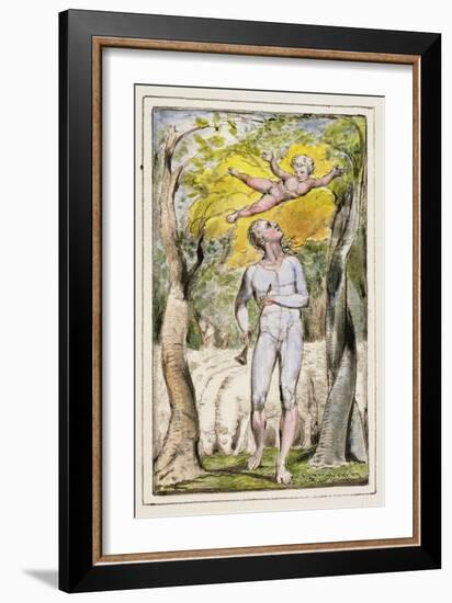 Frontispiece to Songs of Innocence: Plate 1 from Songs of Innocence and of Experience C.1802-08-William Blake-Framed Giclee Print