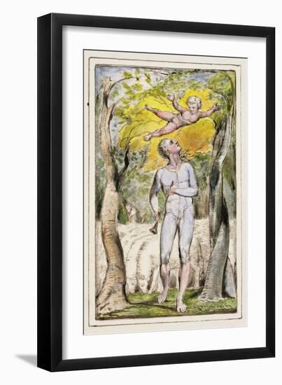 Frontispiece to Songs of Innocence: Plate 1 from Songs of Innocence and of Experience C.1802-08-William Blake-Framed Giclee Print