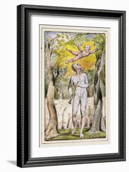 Frontispiece to Songs of Innocence: Plate 1 from Songs of Innocence and of Experience C.1802-08-William Blake-Framed Giclee Print