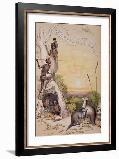 Frontispiece to 'south Australia', Printed 1846 (Coloured Engraving)-George French Angas-Framed Giclee Print