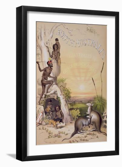 Frontispiece to 'south Australia', Printed 1846 (Coloured Engraving)-George French Angas-Framed Giclee Print