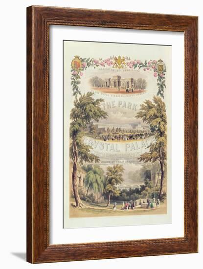 Frontispiece to 'The Park and the Crystal Palace', Pub. by Day and Son-Philip Brannon-Framed Giclee Print