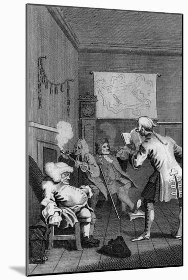 Frontispiece to Tristram Shandy by William Hogarth-William Hogarth-Mounted Giclee Print