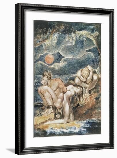 Frontispiece to 'Visions of the Daughters of Albion'-William Blake-Framed Giclee Print