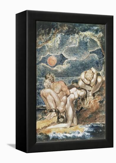 Frontispiece to 'Visions of the Daughters of Albion'-William Blake-Framed Premier Image Canvas