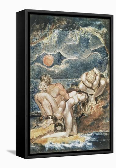 Frontispiece to 'Visions of the Daughters of Albion'-William Blake-Framed Premier Image Canvas