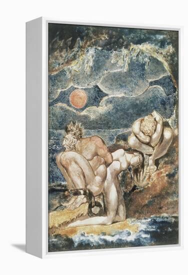 Frontispiece to 'Visions of the Daughters of Albion'-William Blake-Framed Premier Image Canvas