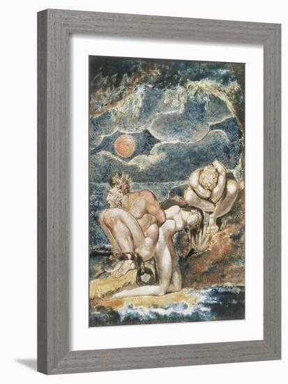 Frontispiece to 'Visions of the Daughters of Albion'-William Blake-Framed Giclee Print