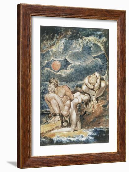 Frontispiece to 'Visions of the Daughters of Albion'-William Blake-Framed Giclee Print