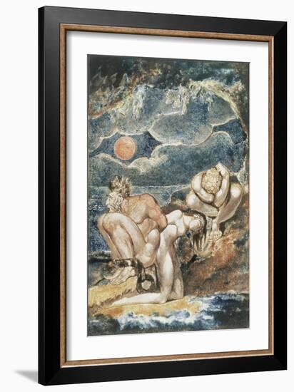 Frontispiece to 'Visions of the Daughters of Albion'-William Blake-Framed Giclee Print