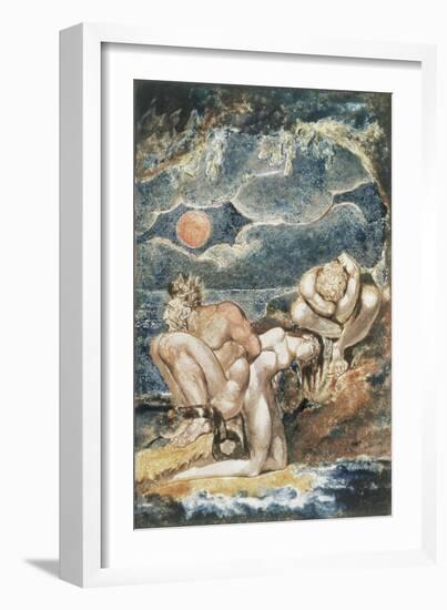 Frontispiece to 'Visions of the Daughters of Albion'-William Blake-Framed Giclee Print