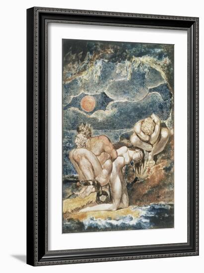 Frontispiece to 'Visions of the Daughters of Albion'-William Blake-Framed Giclee Print