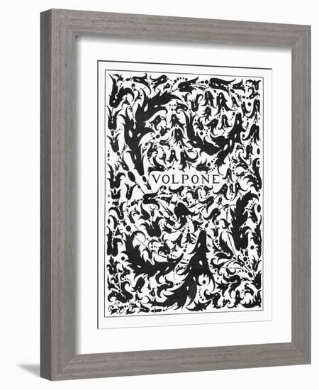 Frontispiece to 'Volpone', 1898 (Litho)-Aubrey Beardsley-Framed Giclee Print