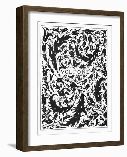 Frontispiece to 'Volpone', 1898 (Litho)-Aubrey Beardsley-Framed Giclee Print