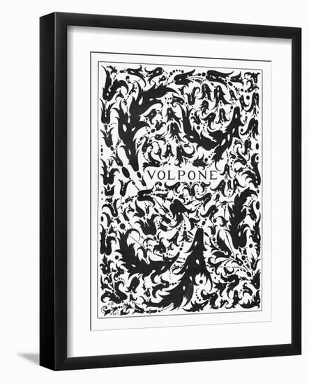 Frontispiece to 'Volpone', 1898 (Litho)-Aubrey Beardsley-Framed Giclee Print