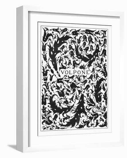 Frontispiece to 'Volpone', 1898 (Litho)-Aubrey Beardsley-Framed Giclee Print