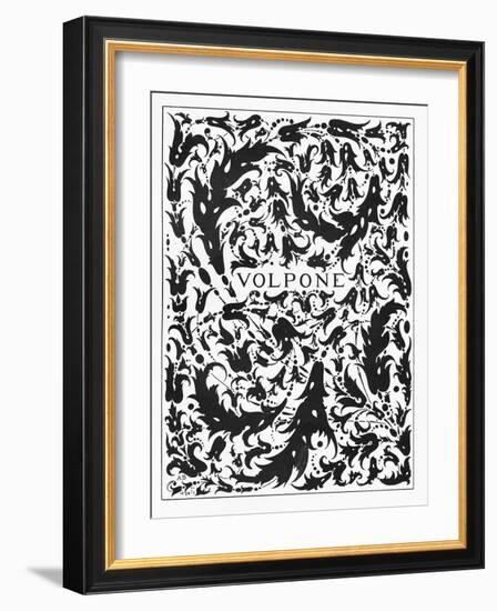 Frontispiece to 'Volpone', 1898 (Litho)-Aubrey Beardsley-Framed Giclee Print