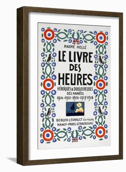 Frontpage of Le Livre Des Heures, 1919-Andre Helle-Framed Giclee Print