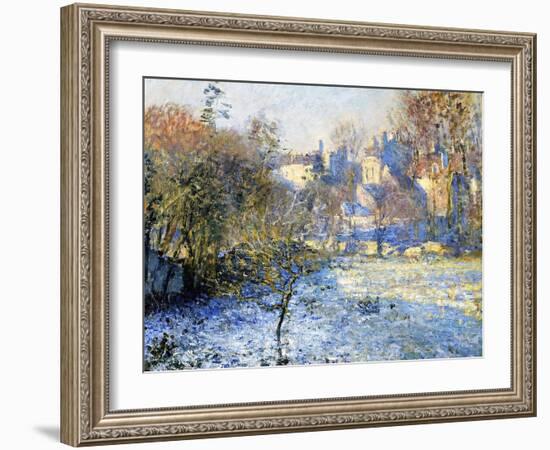 Frost, 1875-Claude Monet-Framed Giclee Print