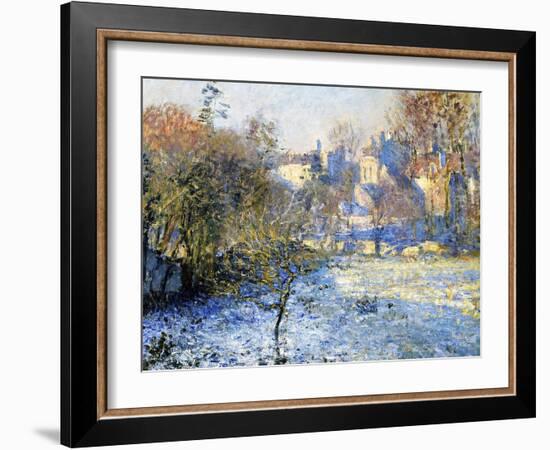 Frost, 1875-Claude Monet-Framed Giclee Print