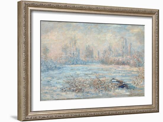 Frost, 1880-Claude Monet-Framed Giclee Print