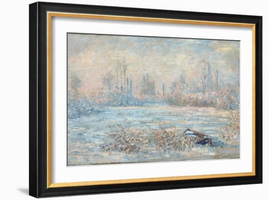 Frost, 1880-Claude Monet-Framed Giclee Print