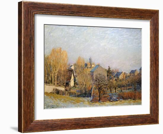 Frost in Louveciennes, 1873-Alfred Sisley-Framed Giclee Print