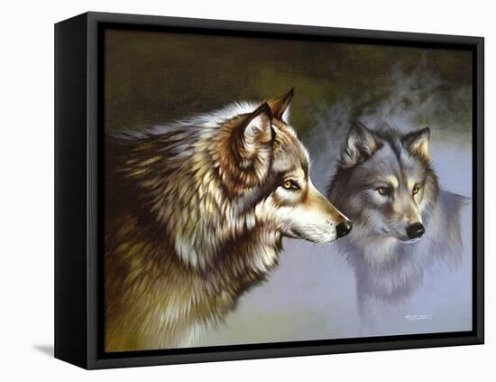 Frost Wolves-Spencer Williams-Framed Premier Image Canvas