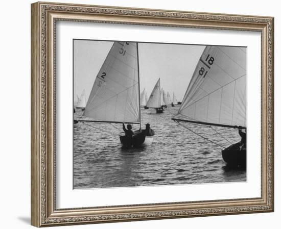 Frostbite Race-Grey Villet-Framed Photographic Print