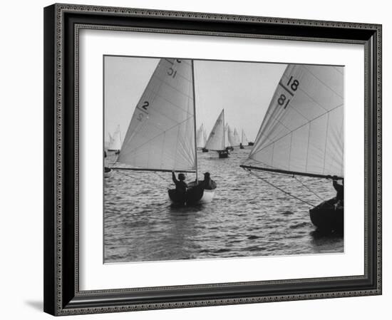 Frostbite Race-Grey Villet-Framed Photographic Print