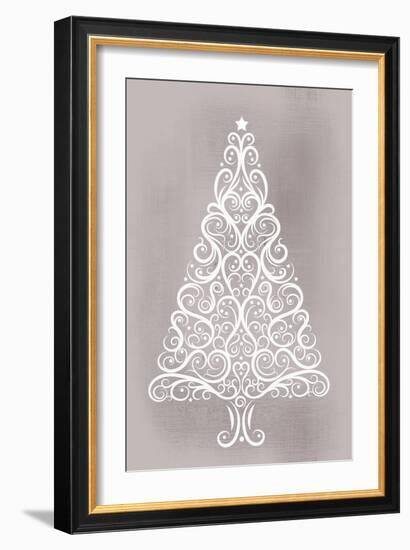 Frosted Christmas Silver-Kimberly Allen-Framed Art Print