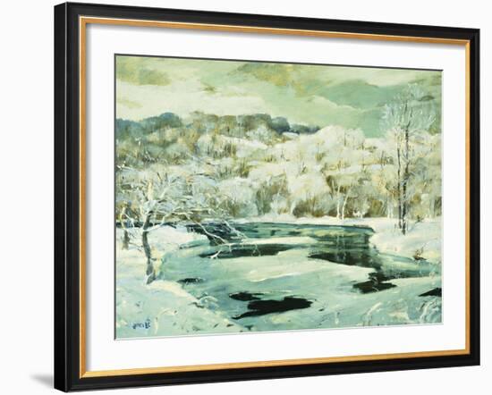 Frosted Trees-Jonas Lie-Framed Giclee Print