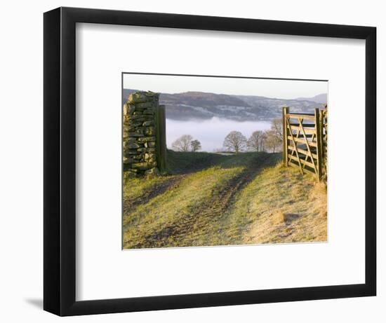 Frosty Early Morning Landscape Over Lake Windermere-Ashley Cooper-Framed Photographic Print