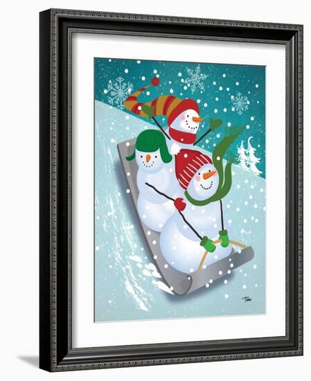 Frosty & Fab IV-Teresa Woo-Framed Art Print