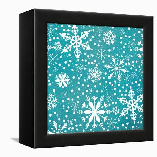 Frosty & Fab Snow-Teresa Woo-Framed Stretched Canvas