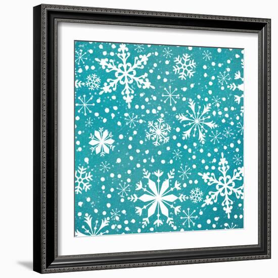 Frosty & Fab Snow-Teresa Woo-Framed Art Print