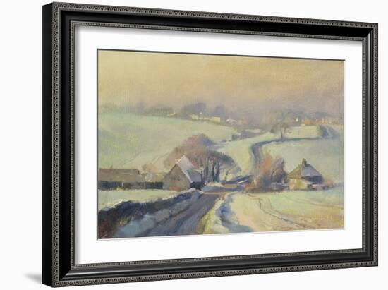 Frosty Fields, Aston, 1991-Trevor Chamberlain-Framed Giclee Print