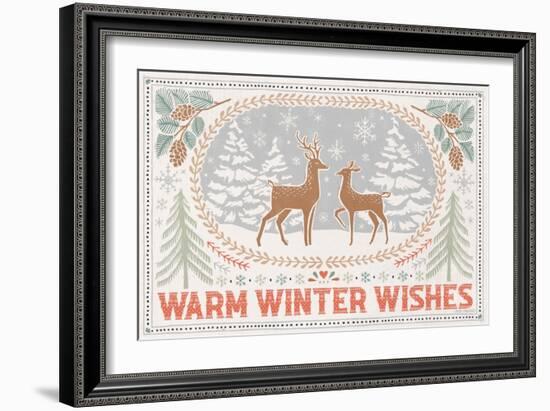 Frosty Forest I White-Laura Marshall-Framed Art Print