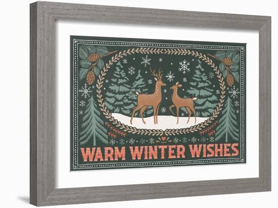 Frosty Forest I-Laura Marshall-Framed Art Print