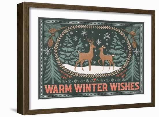 Frosty Forest I-Laura Marshall-Framed Art Print