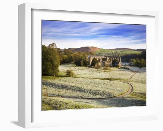 Frosty Morning at Bolton Priory Ruins (Bolton Abbey), Yorkshire Dales National Park, Yorkshire, Eng-Mark Sunderland-Framed Photographic Print