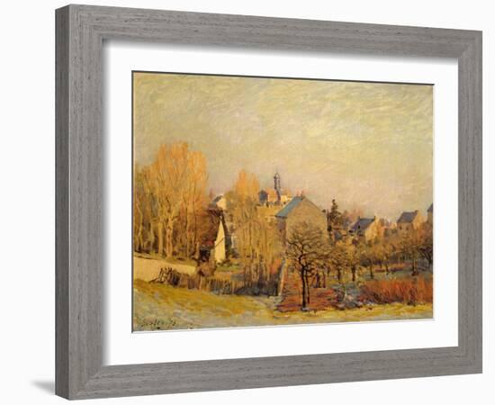 Frosty Morning in Louveciennes, 1873-Alfred Sisley-Framed Giclee Print