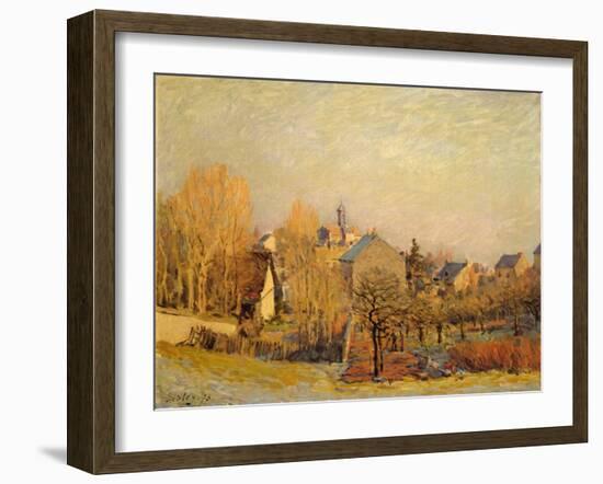 Frosty Morning in Louveciennes, 1873-Alfred Sisley-Framed Giclee Print