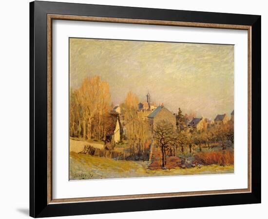 Frosty Morning in Louveciennes, 1873-Alfred Sisley-Framed Giclee Print