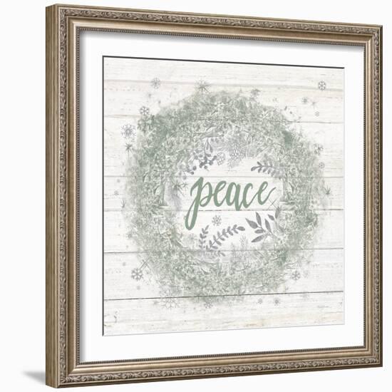 Frosty Peace Sage Silver-Mary Urban-Framed Art Print