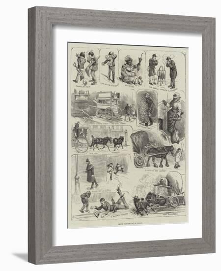 Frosty Sketches Out of Season-Alfred Courbould-Framed Giclee Print