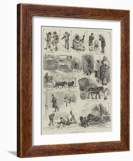 Frosty Sketches Out of Season-Alfred Courbould-Framed Giclee Print