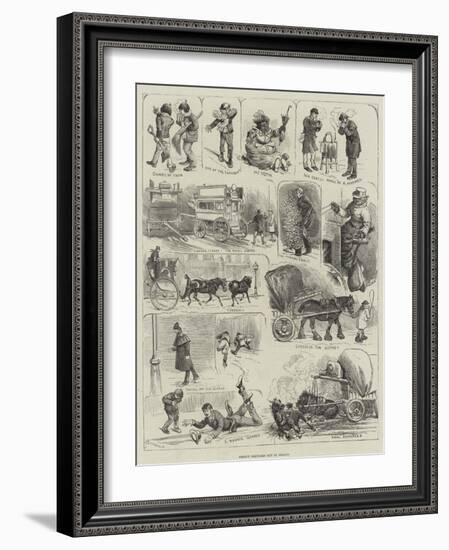 Frosty Sketches Out of Season-Alfred Courbould-Framed Giclee Print